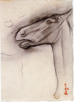 Edgar Degas Head of a Horse