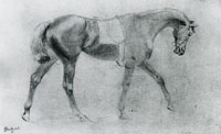Edgar Degas Horse with a Saddle