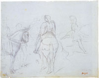 Edgar Degas after Benozzo Gozzoli Attendants of the Patriarch Joseph of Constantinople