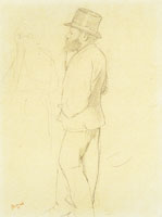 Edgar Degas Manet at the Races