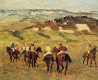 Edgar Degas Racehorses