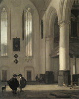 Emanuel de Witte Interior of a Protestant Church