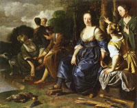 Jacob van Loo Diana and her Nymphs
