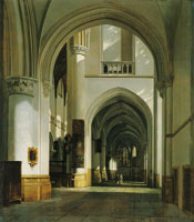 Job Adriaensz. Berckheyde Interior of the Grote Kerk, Haarlem