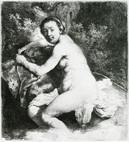 Rembrandt Diana at her Bath