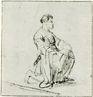 Rembrandt Kneeling Man