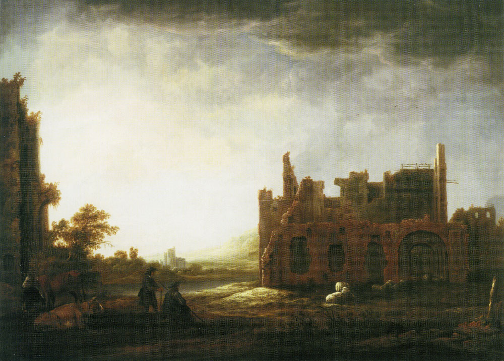 Aelbert Cuyp - Landscape with the Ruins of Rijnsburg Abbey