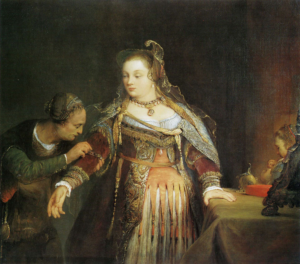 Aert de Gelder - Esther puts on her royal robes