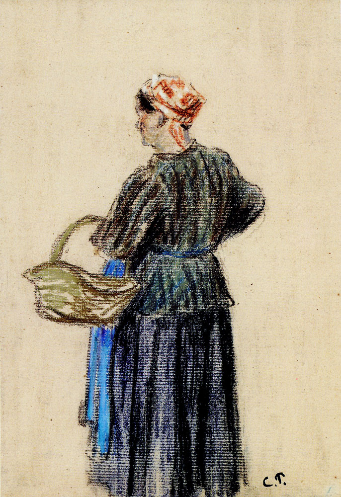 Camille Pissarro - Peasant Woman with Market Basket