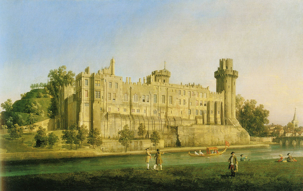 Canaletto - Warwick Castle, The South Front