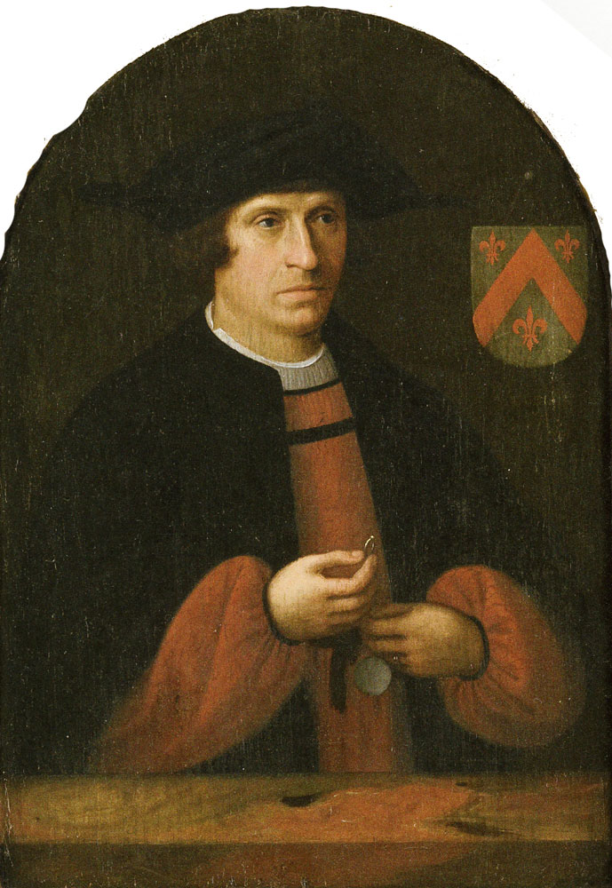 Attributed to Cornelis Engelsz. - Portrait of Frans van Schoterbosch