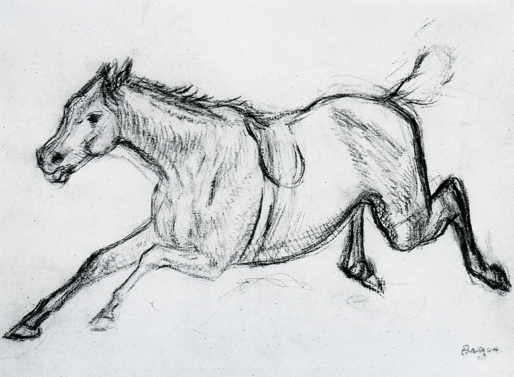 Edgar Degas - Horse Escaping