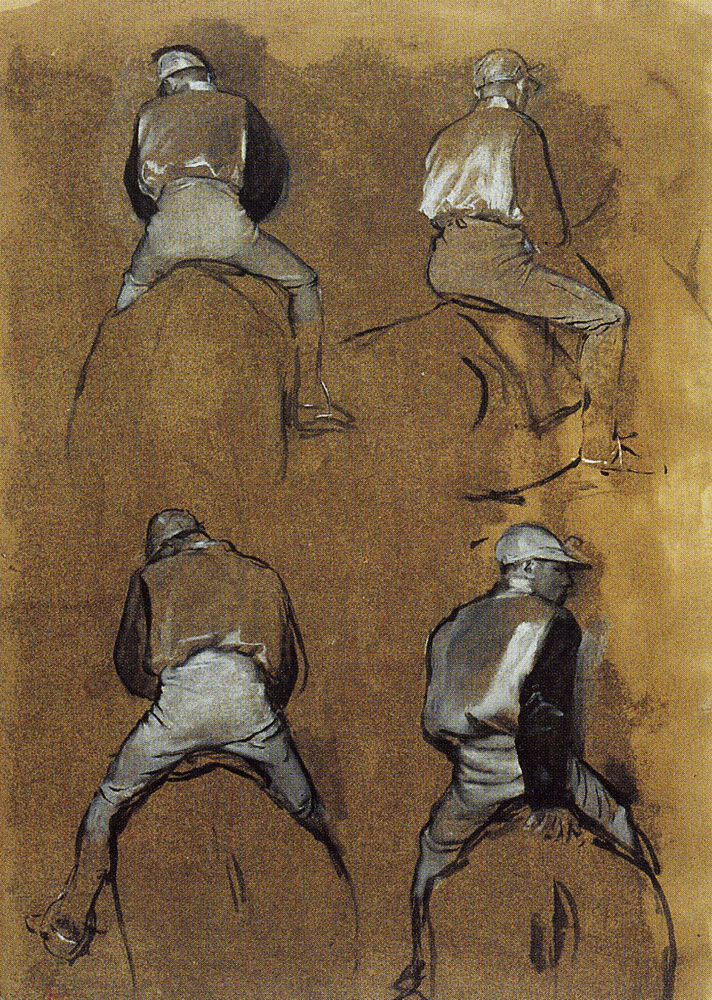 Edgar Degas - Four Studies of a Jockey