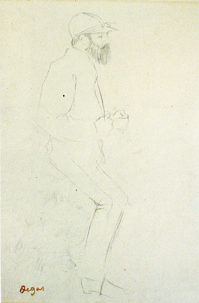 Edgar Degas - Study of a Jockey