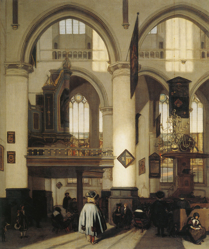 Emanuel de Witte - Interior of the Oude Kerk in Amsterdam