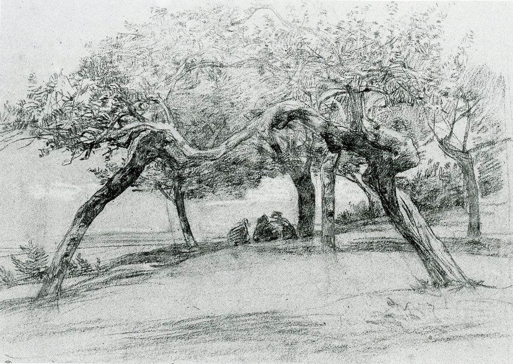 Eugene Boudin - Apple Trees at Saint-Simeon