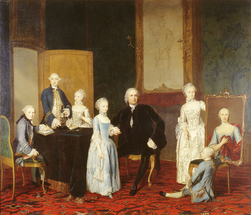 George van der Mijn - Mr Pieter Cornelis Hasselaer with his family