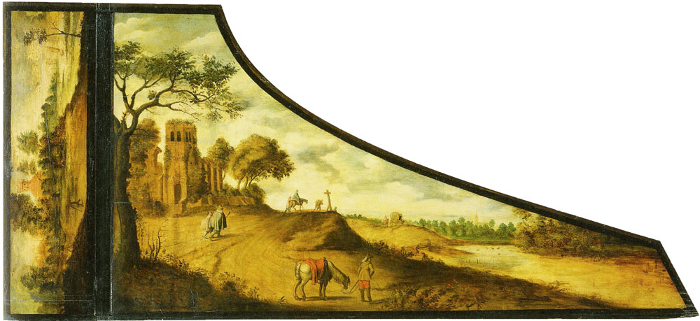 Copy after Gerrit van der Horst - Hilly Landscape with Travellers