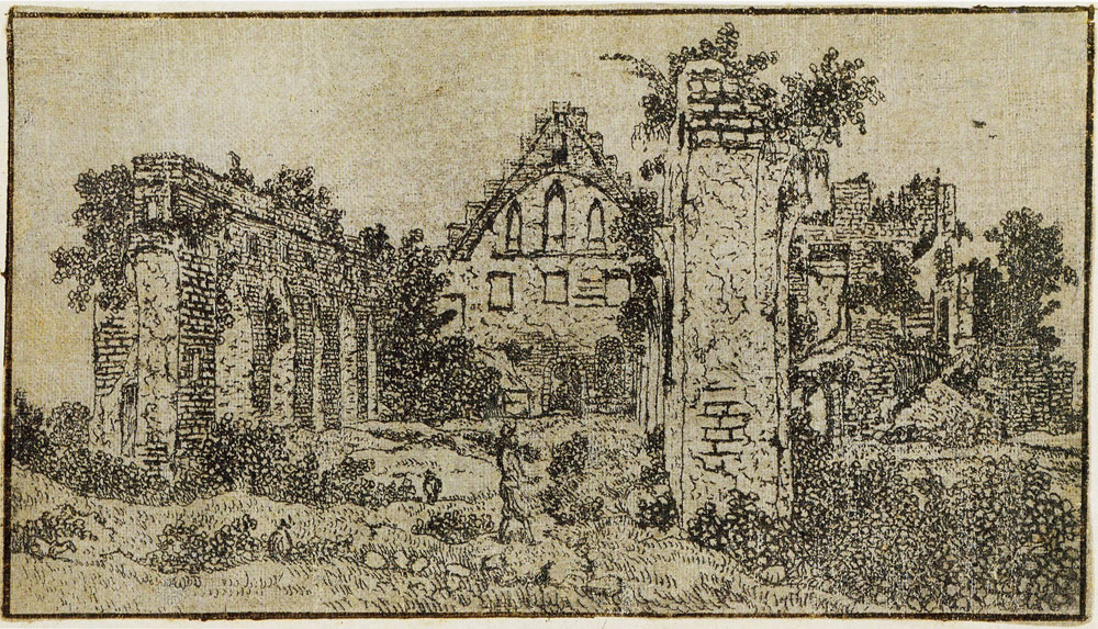 Hercules Segers - The Ruins of the Abbey at Rijnsburg