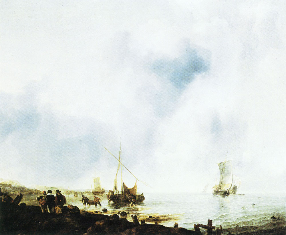 Jan van de Capelle - Ships on the coast