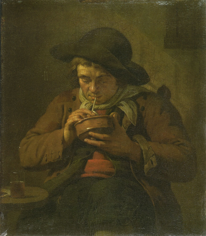 Jan Ekels the Younger - A farmer smoking his pipe
