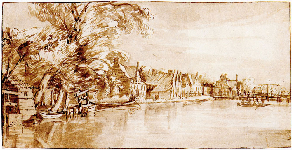 Jan Lievens School - View of Nieuwersluis on the river Vecht