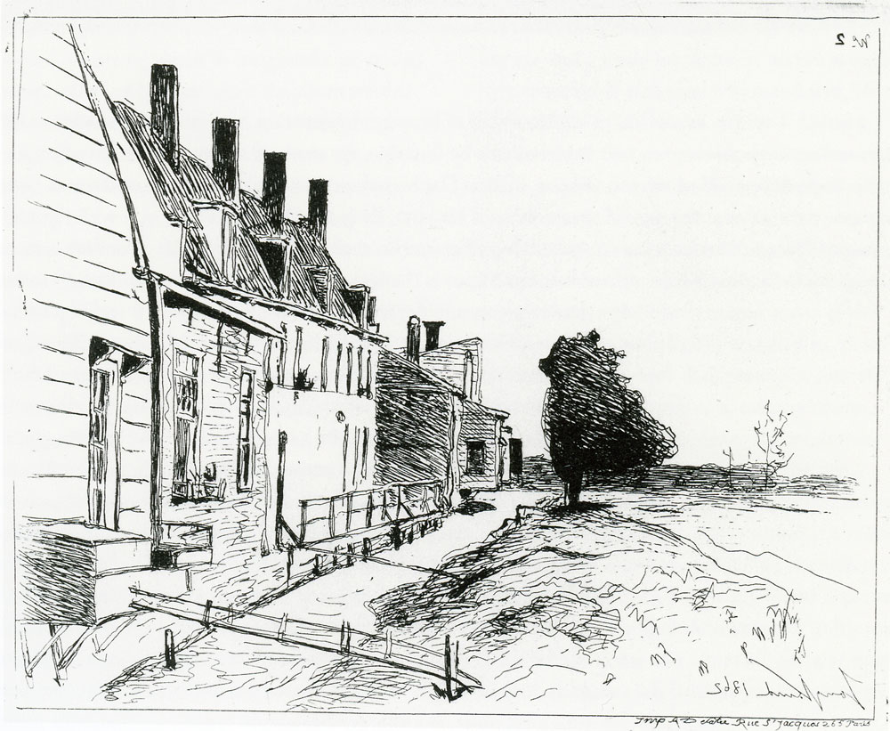 Johan Barthold Jongkind - Houses beside the Canal