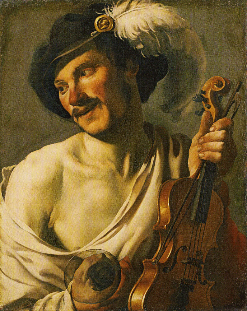 Master of the Kassel Musicians - Violin Player with a Glass
