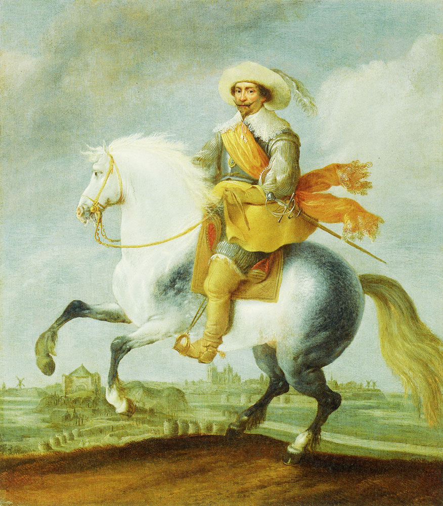 Pauwels van Hillegaert - Prince Frederik Hendrik on Horseback Outside the Fortifications of 's-Hertogenbosch, 1629