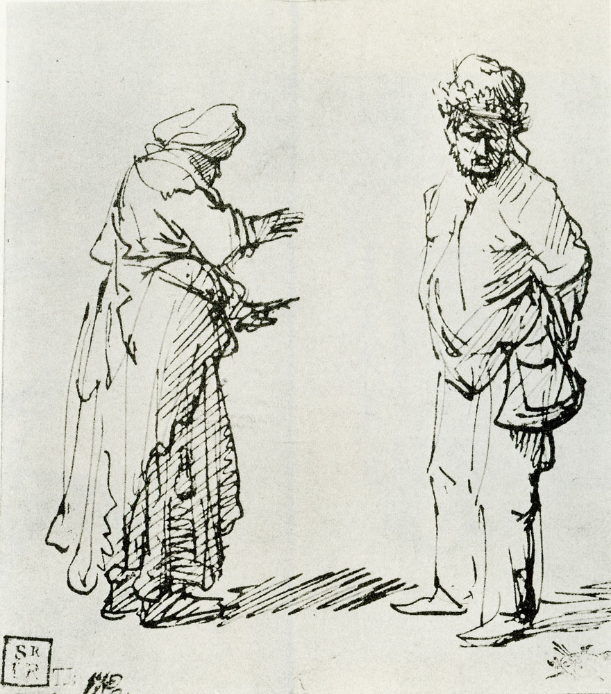 Rembrandt - Beggar and Beggar Woman