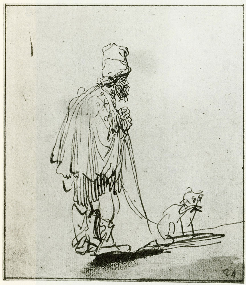 Rembrandt - Blind Man Leaning on a Stick