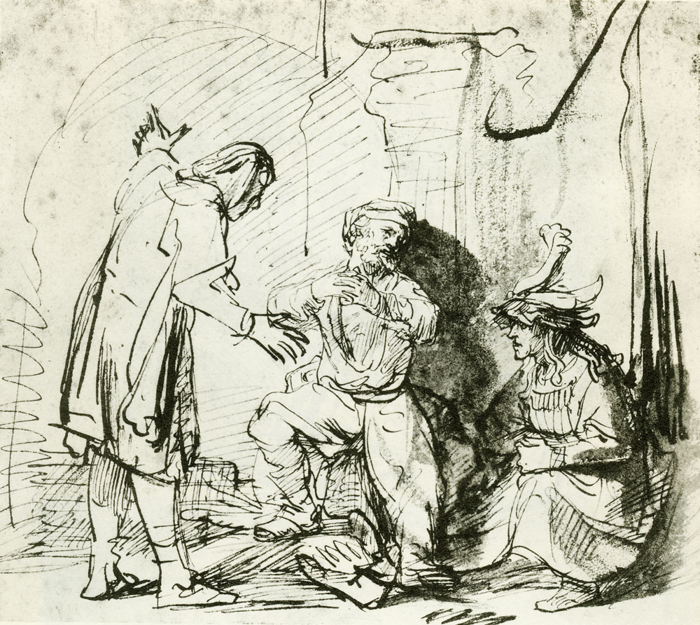 Rembrandt - Joseph Expounding the Prisoners' Dreams