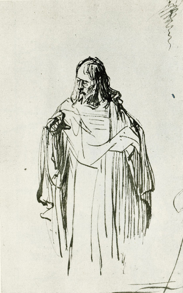 Rembrandt - Study of a Figure of Christ