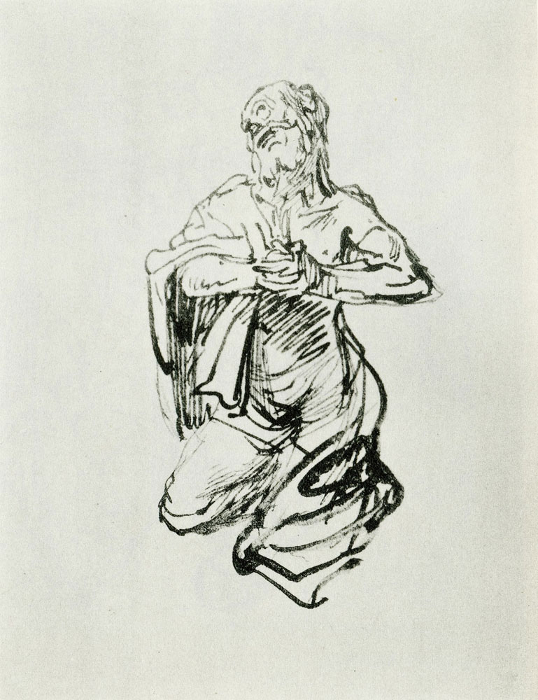Rembrandt - Study for a St. Jerome Repentant