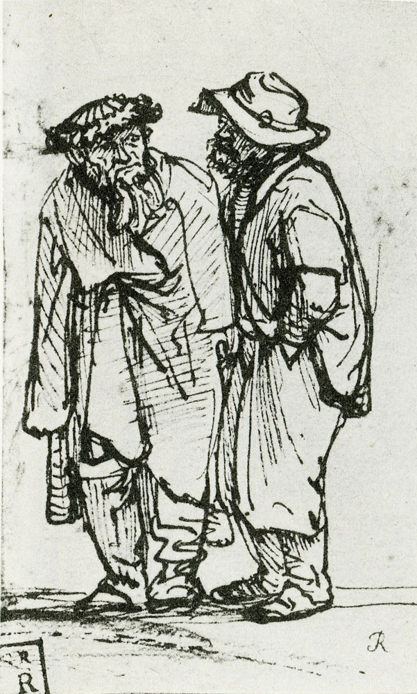 Rembrandt - Two Peasants in Discussion