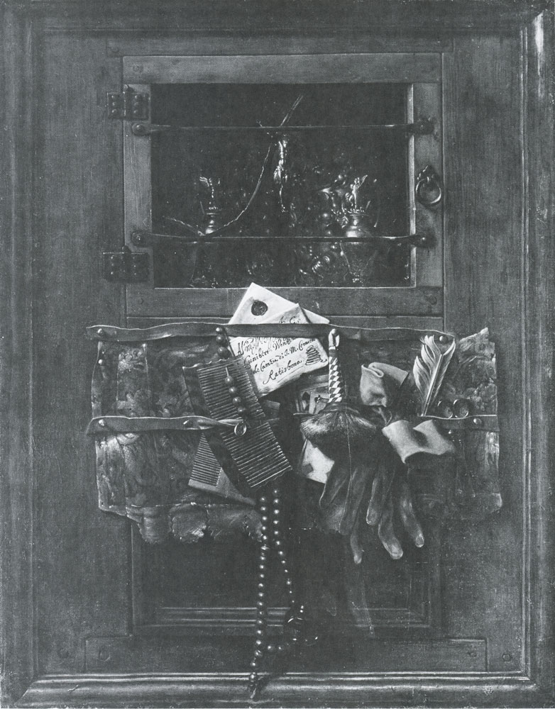 Samuel van Hoogstraten - Feigned Cabinet Door Painting