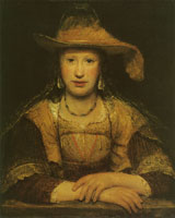 Aert de Gelder A woman with a veil and a hat
