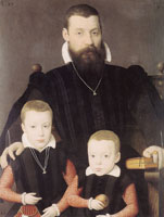 Bernaert de Rijckere - Adriaan van Santvoort with his Sons Guillaume and Adriaan