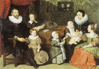 Cornelis de Vos Anton Reyniers, Maria Le Witer and Their Five Children