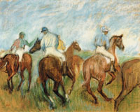 Edgar Degas Jockeys