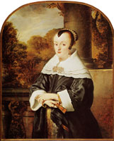 Ferdinand Bol - Maria Rey, wife of Roelof Meulenaer