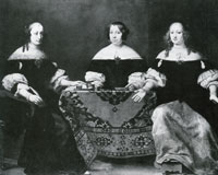 Ferdinand Bol Three regents of the Amsterdam:Leprosy Hospital: Clara Abba, Agatha Munter en Elizabeth van Duynen