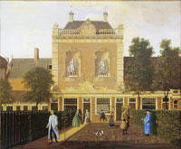 Hendrik Keun The garden and coach house of 524 Keizersgracht Amsterdam