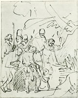 Rembrandt Joseph Lifted from the Pit by His Brethren