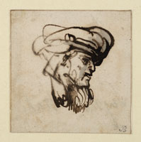 School of Rembrandt Head of an Old Man in a Turban