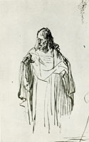 Rembrandt Study of a Figure of Christ