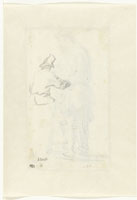 Rembrandt Study of a Man Seen From Behind