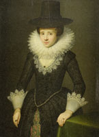 Attributed to Salomon Mesdach Portrait of Anna Boudaen Courten