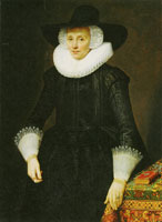 Attributed to Salomon Mesdach Portrait of Margarita Courten