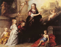 Theodoor van Thulden Portrait of Josina Copes-Schade van Westrum and Her Children